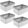 Sunware Sigma home 3,3 Liter Set von 4 Organiser - White