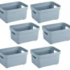 Sunware Sigma Home 2,5 liter Set von 6 Lagerbox - Blue