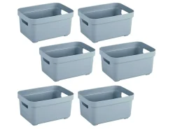 Sunware Sigma Home 2,5 liter Set von 6 Lagerbox - Blue