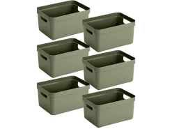 Sunware Sigma home 13 Liter Darkgreen Aufbewahrungsbox - 6 Stück