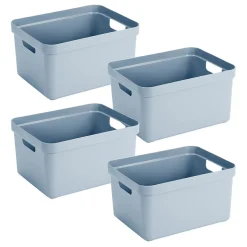 Sunware Sigma home 32 Liter Set von 4 Aufbewahrungsbox - Blue