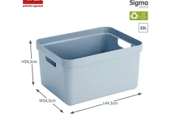 Sunware Sigma home 32 Liter Set von 4 Aufbewahrungsbox - Blue