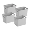 Sunware Sigma home 4er-Set 18L Aufbewahrungsbox - grau