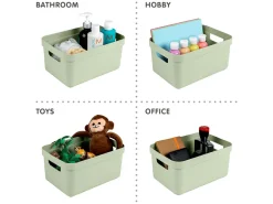 Sunware Sigma home 6er-Set 5L Aufbewahrungsbox - grün