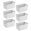 Sunware Sigma home 6er-Set 5L Aufbewahrungsbox - weiß