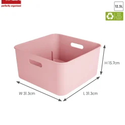 Sunware Sigma home 4er-Set cube boxen mit Deckel - rosa