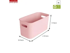 Sunware Sigma home 4er-Set cube boxen mit Deckel - rosa