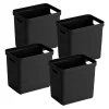 Sunware Sigma home 4er-Set 25L Aufbewahrungsbox - schwarz