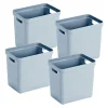 Sunware Sigma home 4er-Set 25L Aufbewahrungsbox - blau