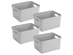 Sunware Sigma home 4er-Set Grey Aufbewahrungsbox - Set von 4