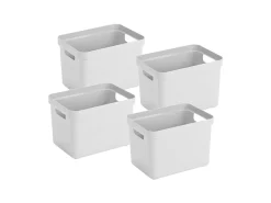 Sunware Sigma home 4er-Set 18L Aufbewahrungsbox - weiß