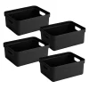Sunware Sigma home 4er-Set 24L Aufbewahrungsbox - schwarz