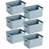 Sunware Sigma home 4er-Set 18L Aufbewahrungsbox - blau