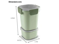 Sunware sigma home Food 2er-Set Lunchbecher - grün