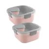 Sunware sigma Home Food 2er-Set Lunchbox - rosa