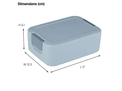 Sunware sigma home Food 2er-Set Lunchbox klein - blau