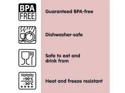 Sunware sigma home Food 6er-Set Trinkflasche - rosa