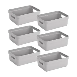 Sunware Sigma home 9L Set von 4 Aufbewahrungsboxen - Grey