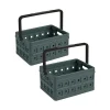Sunware Square 24 Liter 2er-Set Klappboxen mit Griff