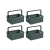 Sunware Square 24 Liter 4er-Set Klappboxen mit Griff
