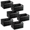 Sunware Square 32 Liter Set von 6 Klappboxen - Black
