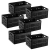Sunware Square 46 Liter Set von 6 Klappboxen - Black