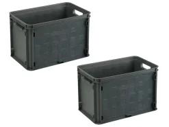 Sunware Square 2er-Set 26 Liter geschlossene boxen - Anhtracite