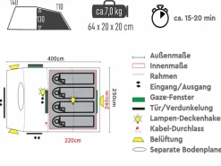 TAMBU Jangala 4 Tunnelzelt