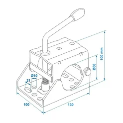 TCP Ø60 mm Bugradklemme