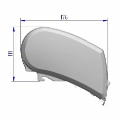 Thule 9200 230V weiß 400 Mystic Grey Kassettenmarkise
