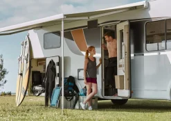 Thule 8000 weiß 400 Sapphire Blue Kassettenmarkise