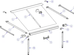 Thule Omnistor 1200 Träger links 350-550
