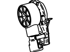 Thule Omnistor Endplatte & Kurbelwerk links 5102