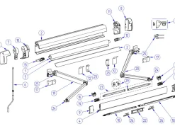 Thule Omnistor Gehäusestütze Tuch 5200
