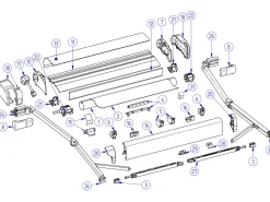 Thule Omnistor Gelenkarm links 9200