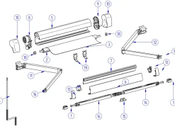 Thule Omnistor Set Eindkappen Kassetten 5102 Anthrazit