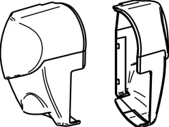 Thule Omnistor Set Endkappen Kassette 5003 Weiß