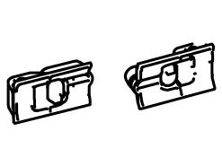 Thule Omnistor Set Sperrtaste Tension Arms 8000/9200