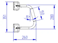 Thule short security handrail
