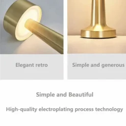 Titan LED Tischlampe - Gold