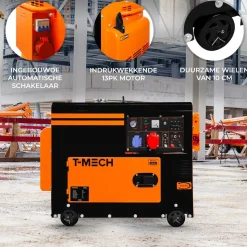 T-Mech 6000 Watt Diesel Generator