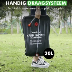Travelhawk 20 Liter Campingdusche - Black