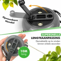 Travelhawk Ausziehbare Wäscheleine - 10 Meter