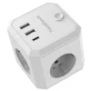 Travelhawk 7-in-1 USB Steckdosenadapter - White