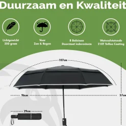Travelhawk Storm Regenschirm faltbar
