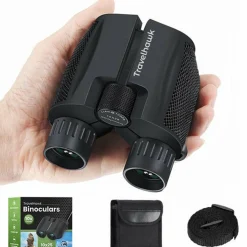 Travelhawk 10x25 Kompakter Fernglas - Black