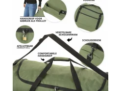 TravelZ 100 Liter faltbare Rolltasche
