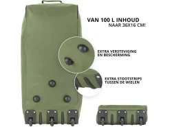 TravelZ 100 Liter faltbare Rolltasche