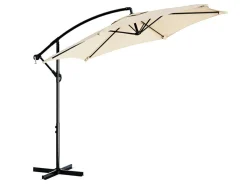 Tristar PA‑7906 300 cm Ampelschirm mit Kreuzfuß und Hülle - Beige