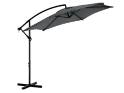 Tristar PA‑7905 300 cm Ampelschirm mit Kreuzfuß - Anthracite